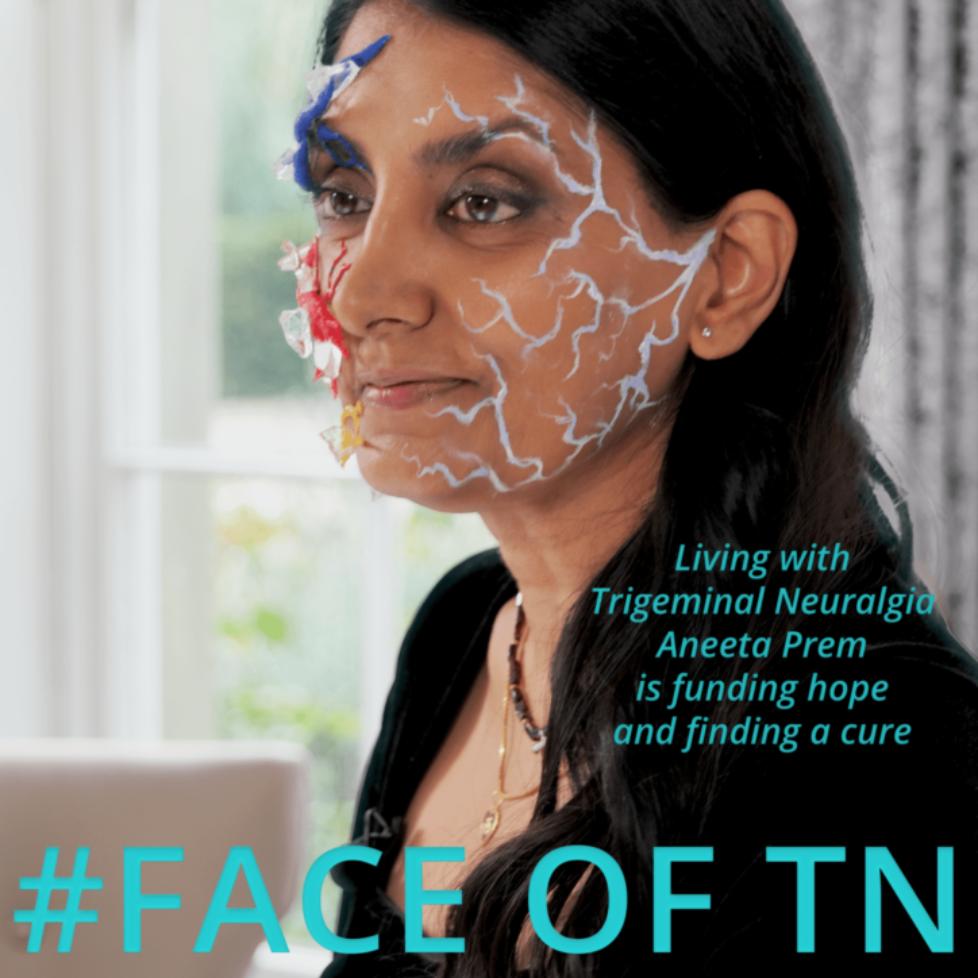 Aneeta prem, trigeminal neuralgia, trigeminal, neuralgia, #faceoftn, face pain, face, pain, Trigeminal neuralgia association uk,